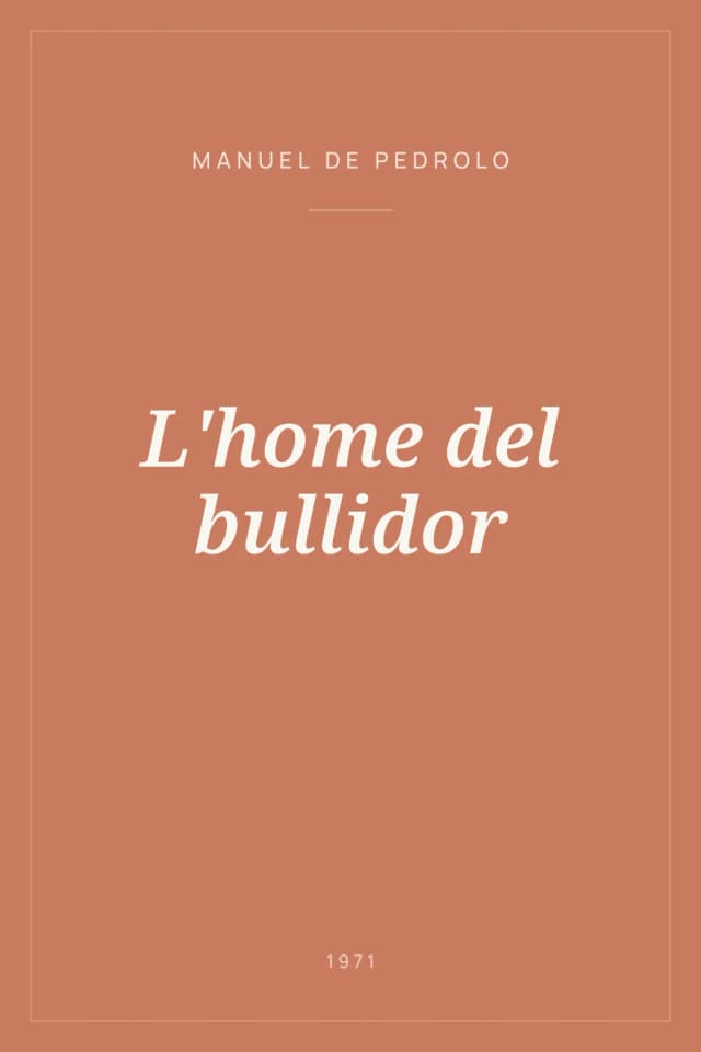 Portada de L'home del bullidor