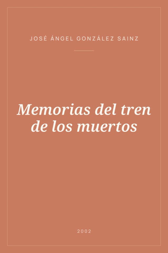 Portada de Memorias del tren de los muertos