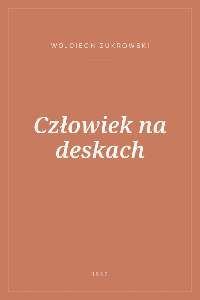 Portada de Człowiek na deskach