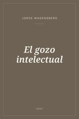 Portada de El gozo intelectual