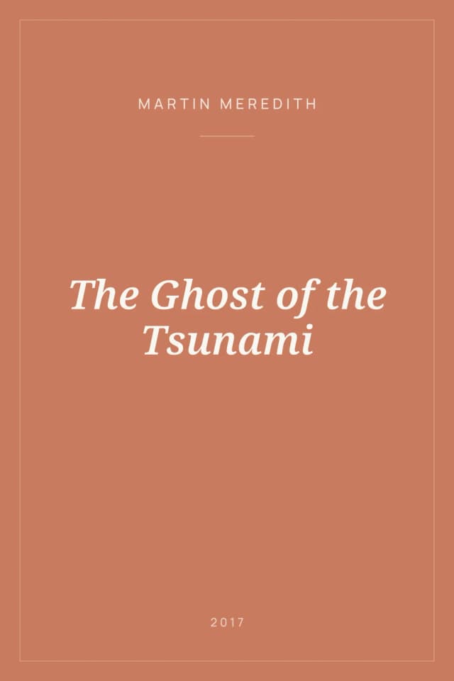 Portada de The Ghost of the Tsunami