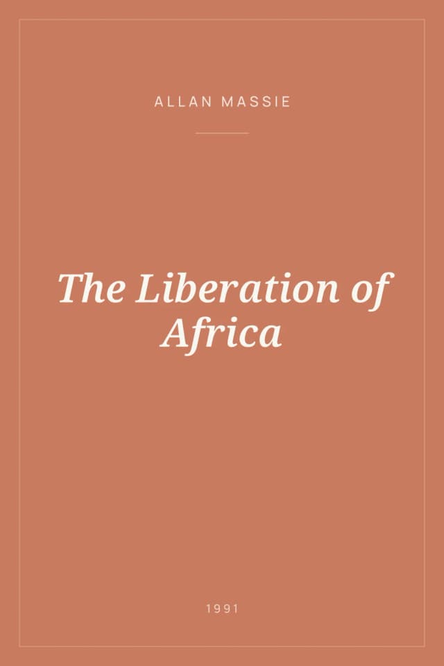 Portada de The Liberation of Africa