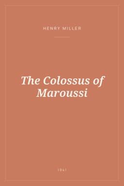 Portada de The Colossus of Maroussi