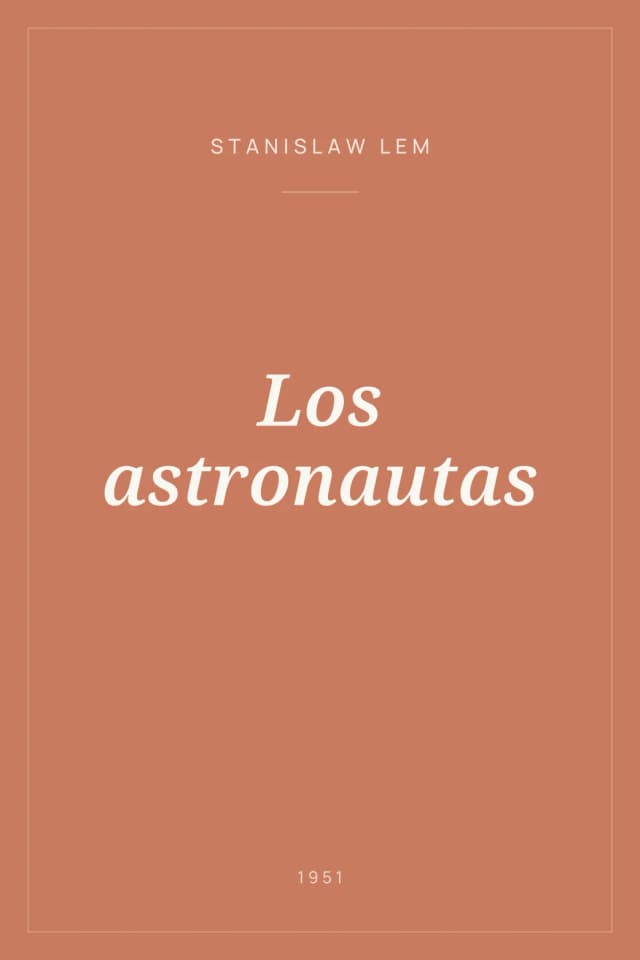Portada de Los astronautas