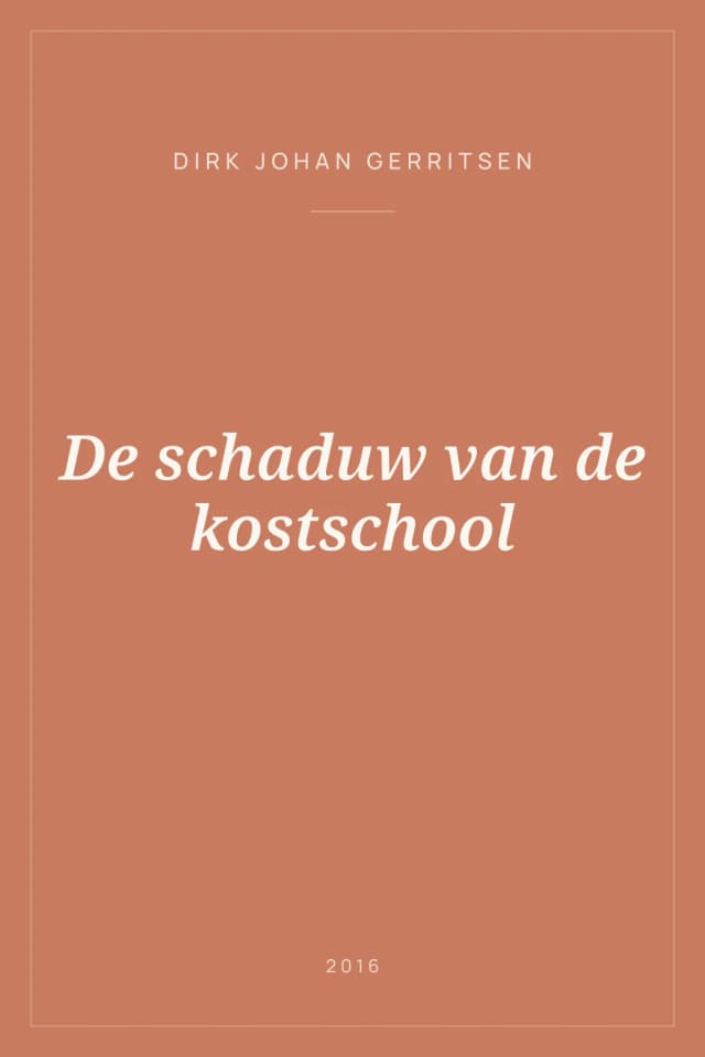 Portada de De schaduw van de kostschool