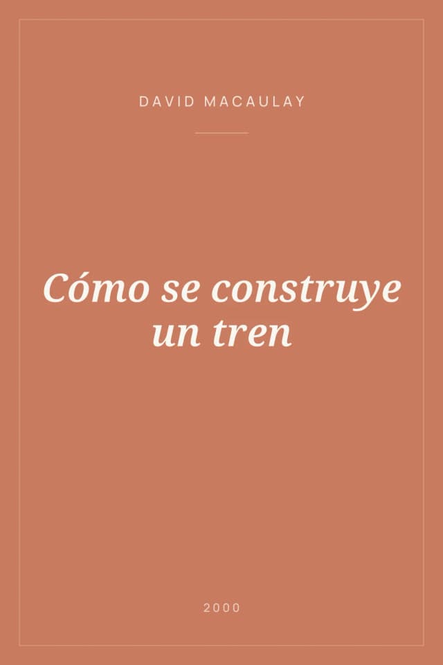 Portada de Cómo se construye un tren