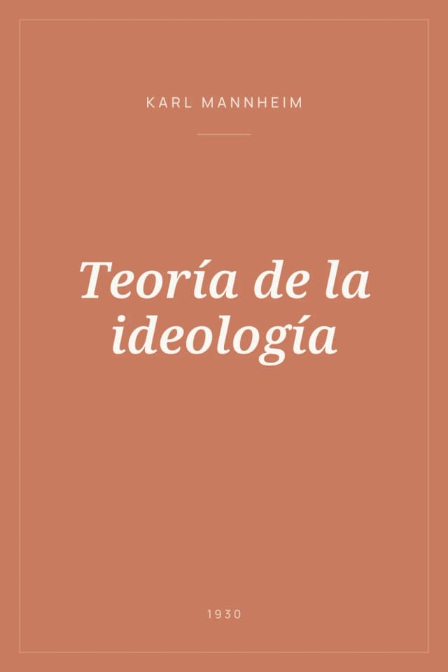 Portada de Teoría de la ideología