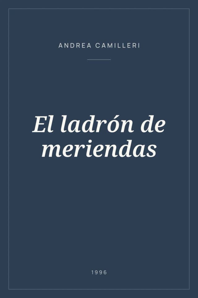 Portada de El ladrón de meriendas