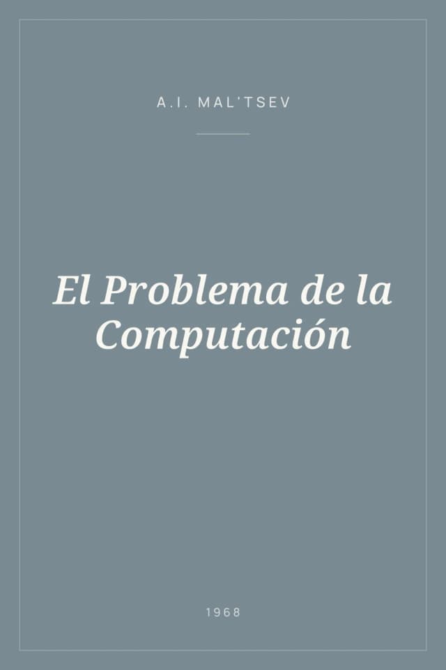 Portada de El Problema de la Computación