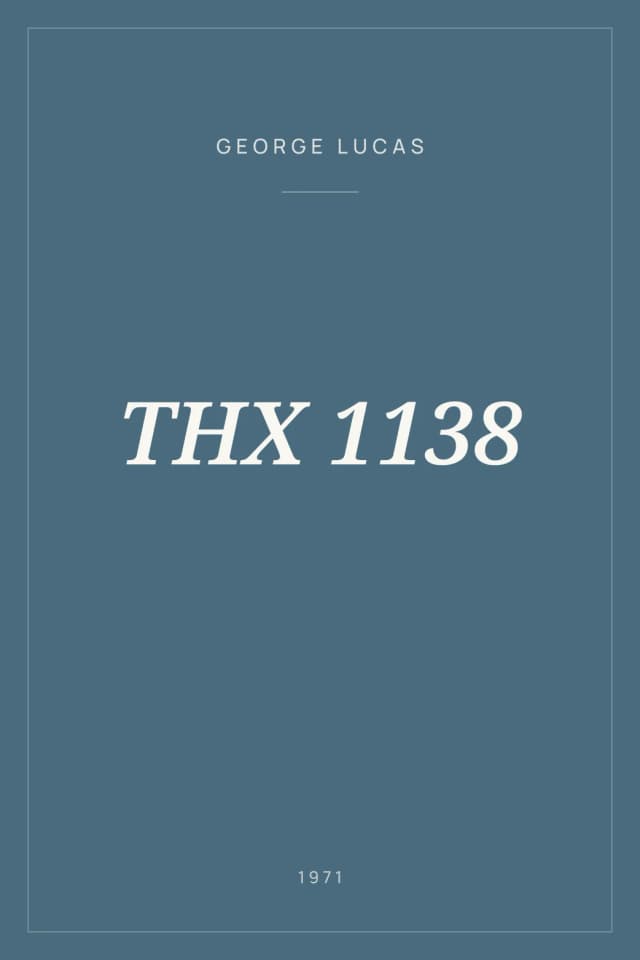 Portada de THX 1138