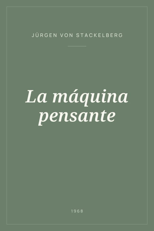 Portada de La máquina pensante
