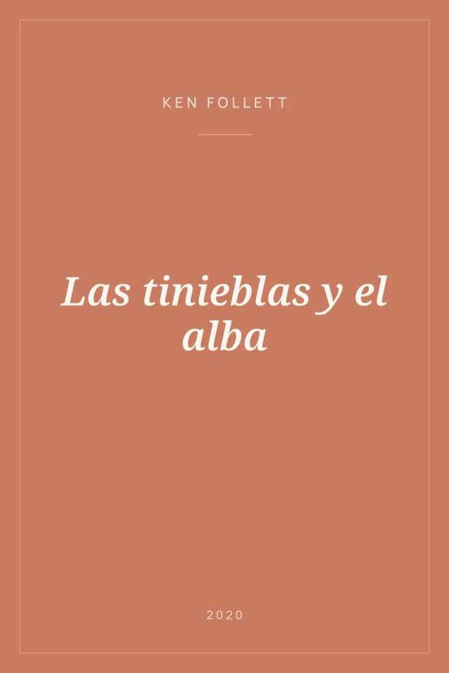 Portada de Las tinieblas y el alba