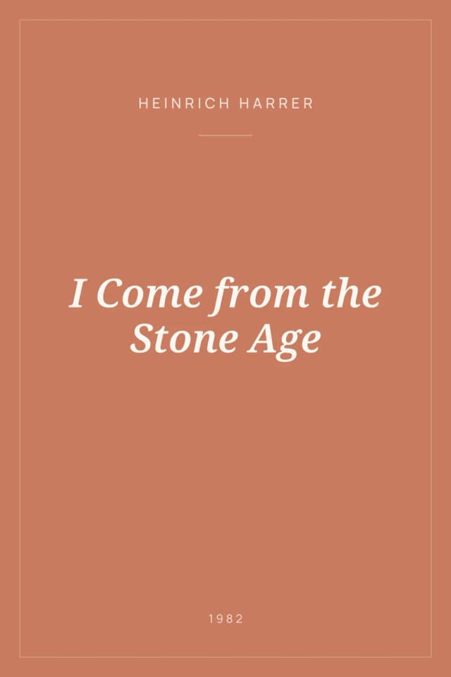 Portada de I Come from the Stone Age