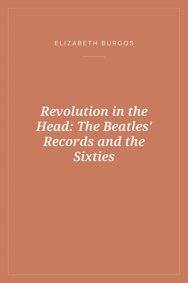 Portada de Revolution in the Head: The Beatles' Records and the Sixties