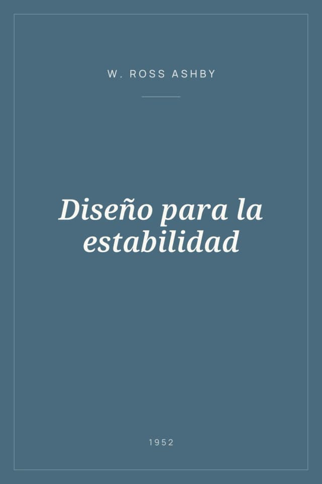 Portada de Diseño para la estabilidad