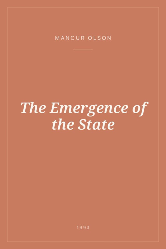 Portada de The Emergence of the State