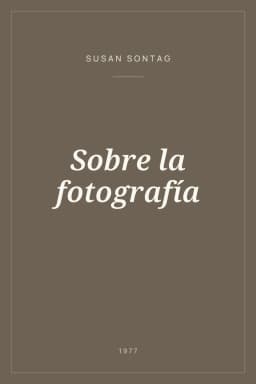 Portada de Sobre la fotografía