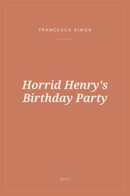 Portada de Horrid Henry's Birthday Party