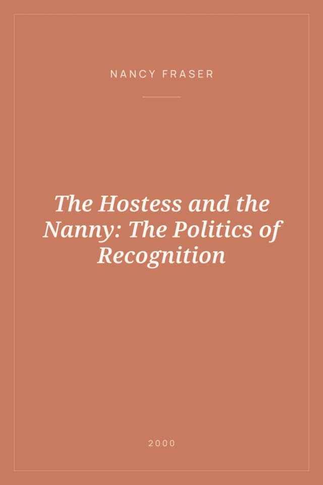 Portada de The Hostess and the Nanny: The Politics of Recognition