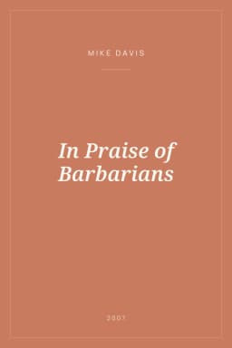 Portada de In Praise of Barbarians