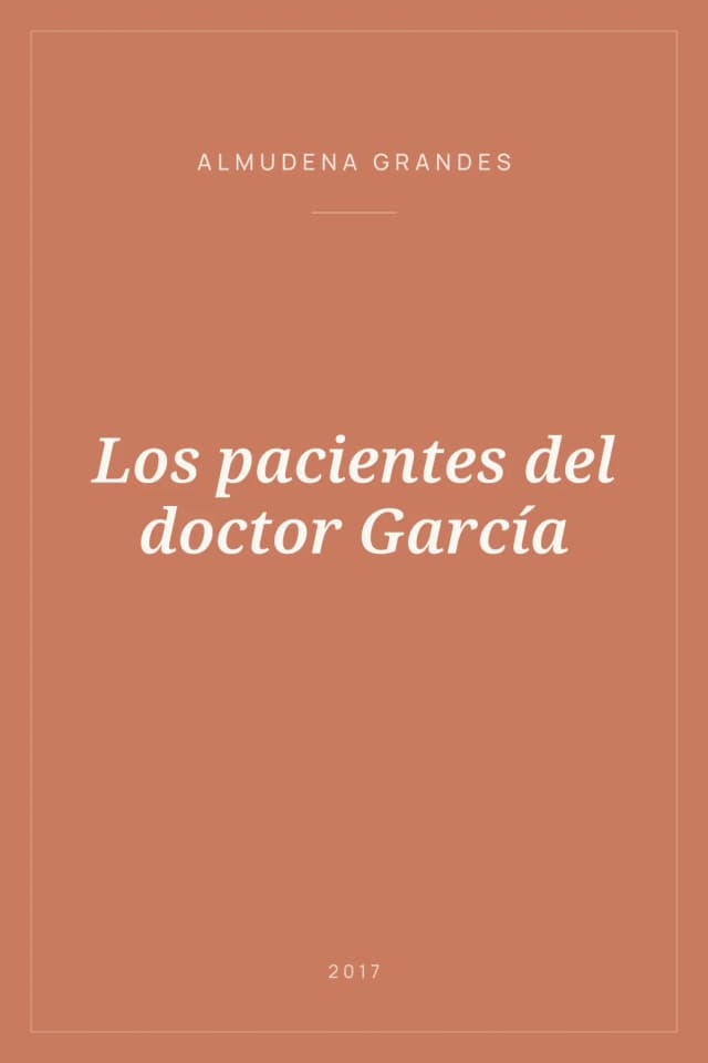 Portada de Los pacientes del doctor García