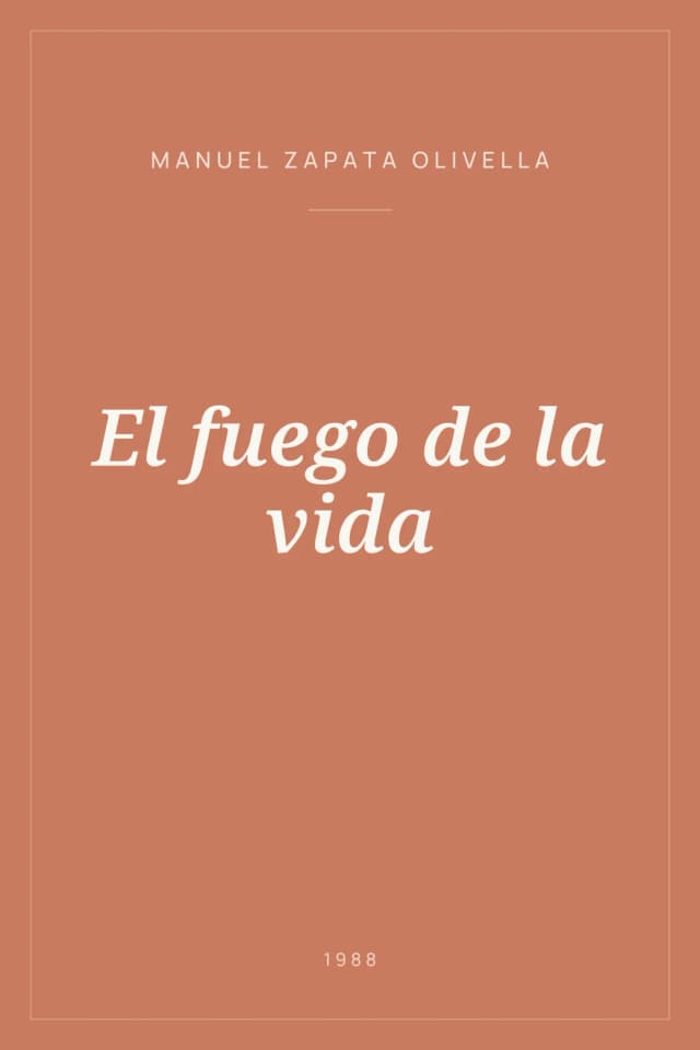 Portada de El fuego de la vida