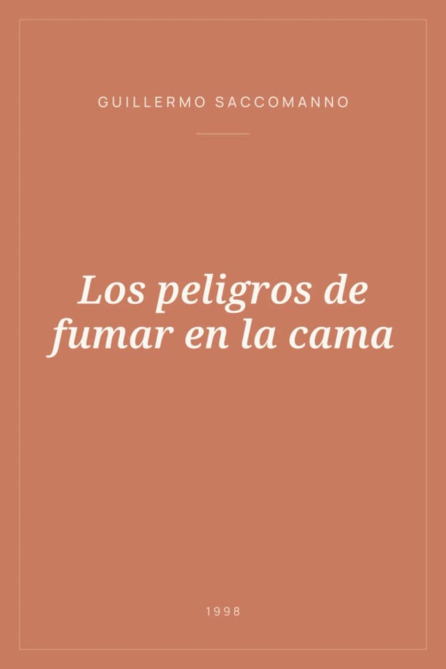 Portada de Los peligros de fumar en la cama