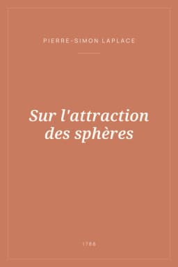 Portada de Sur l'attraction des sphères