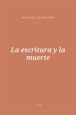 Portada de La escritura y la muerte
