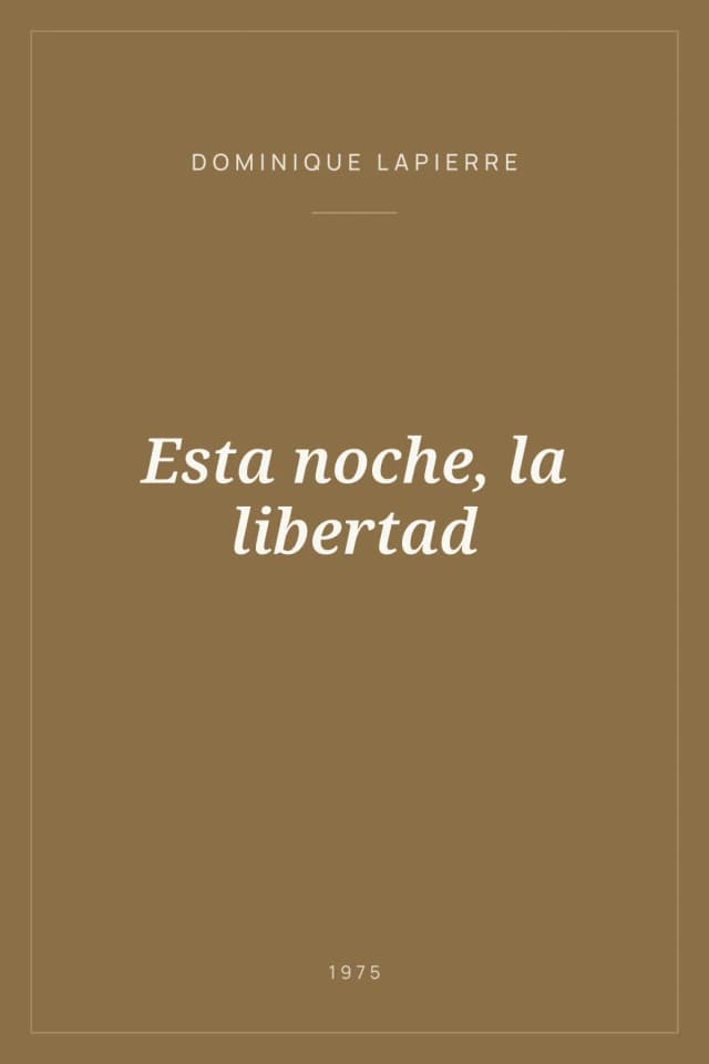 Portada de Esta noche, la libertad