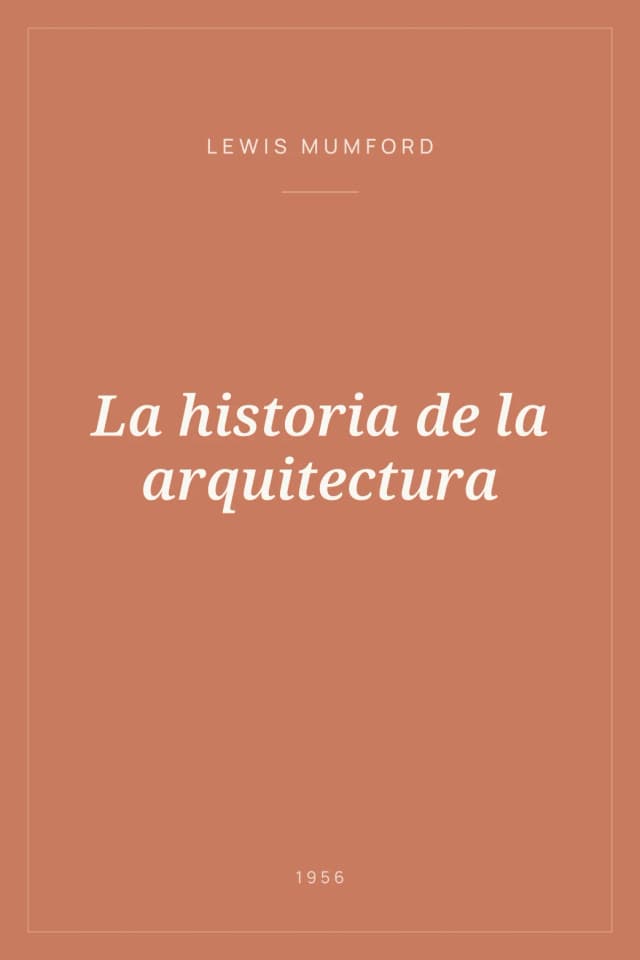 Portada de La historia de la arquitectura