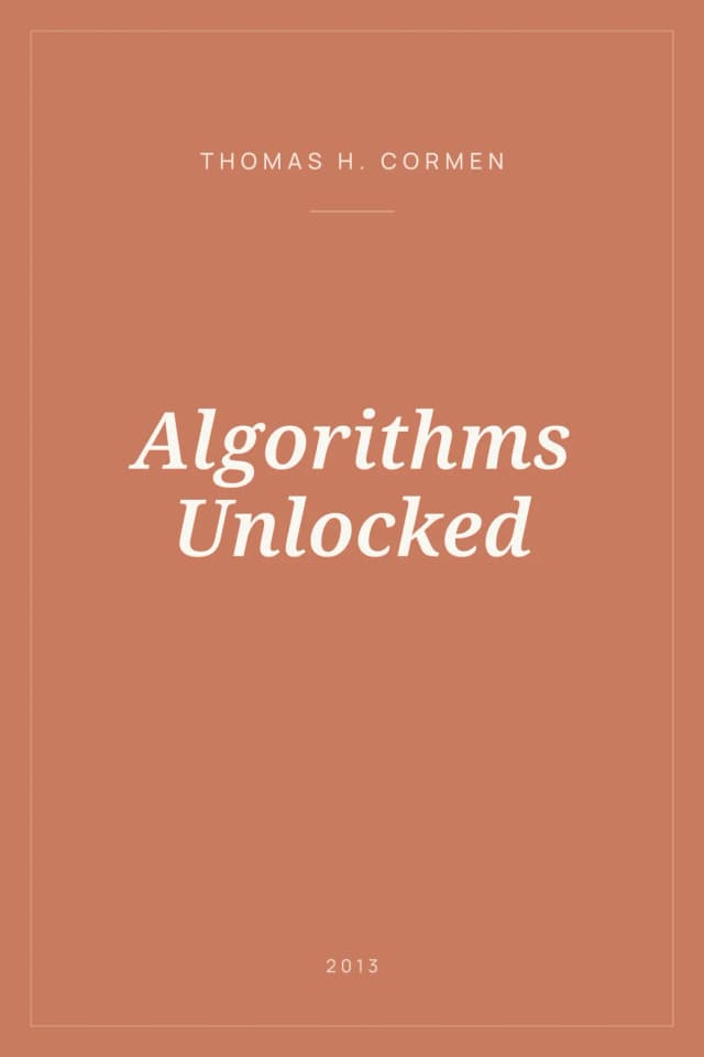 Portada de Algorithms Unlocked