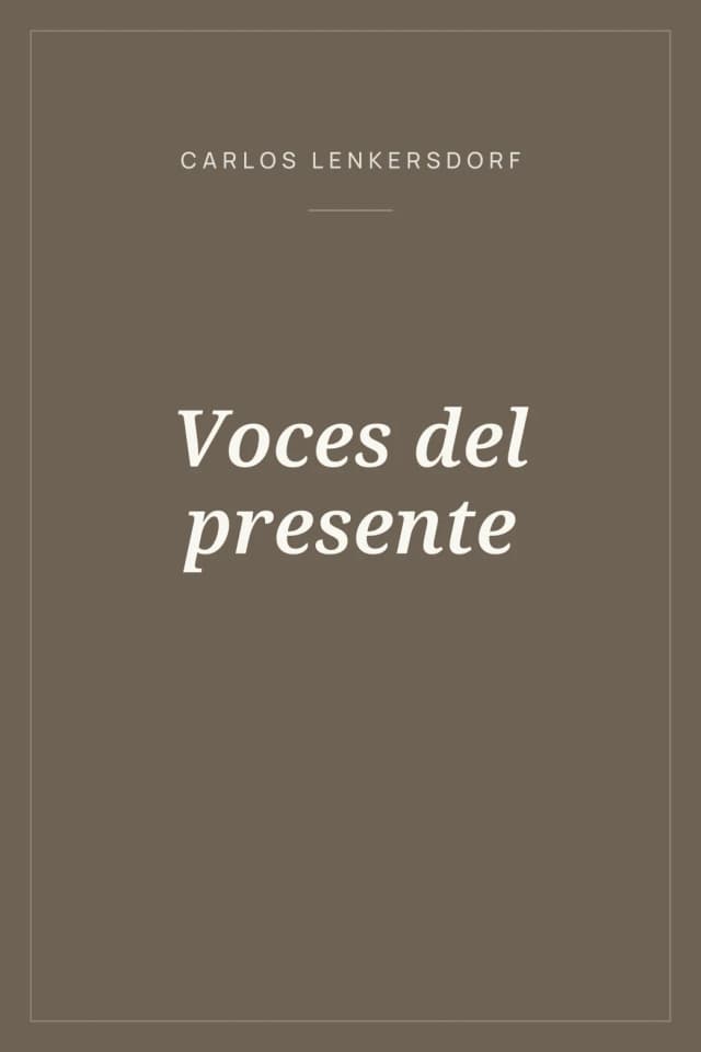 Portada de Voces del presente