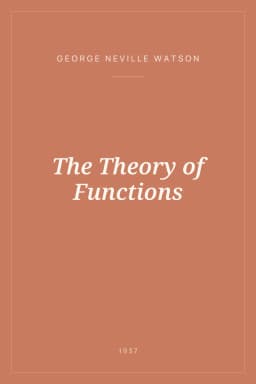 Portada de The Theory of Functions