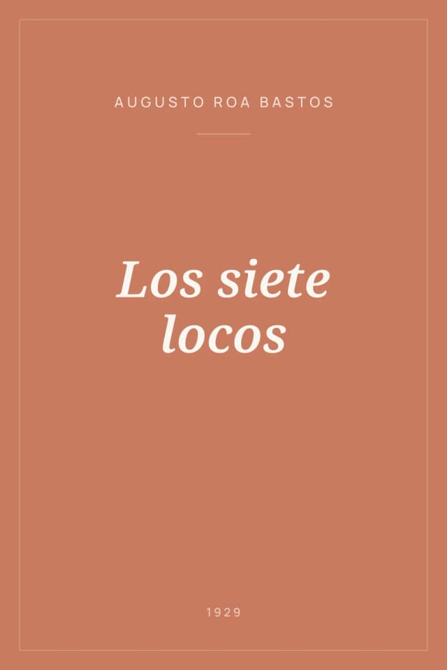 Portada de Los siete locos