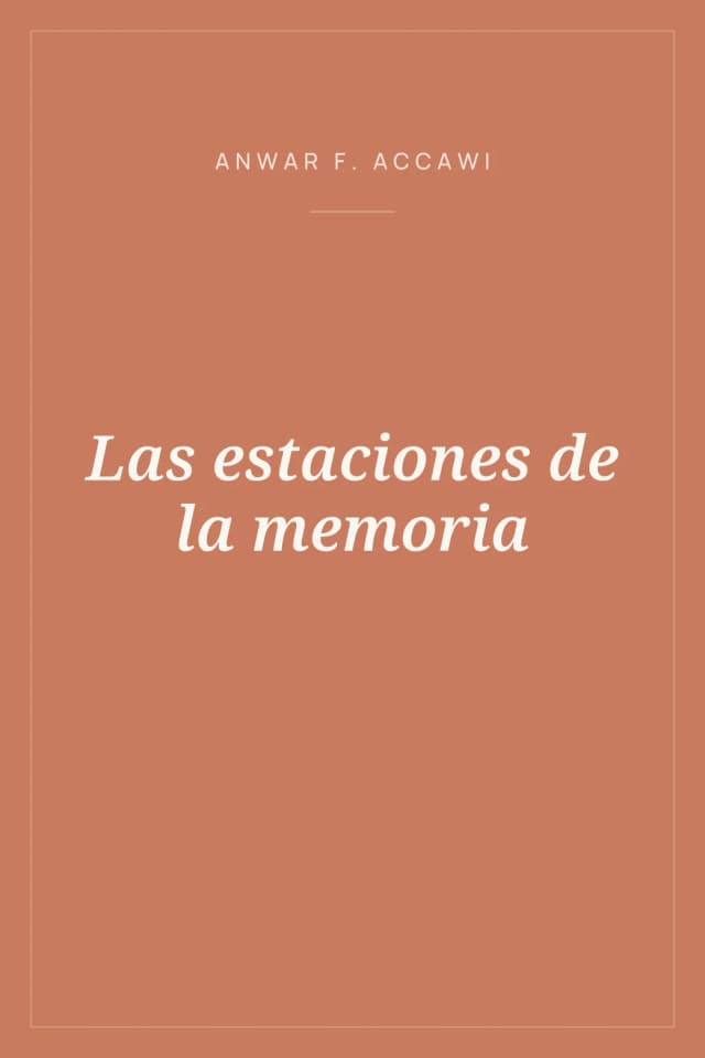 Portada de Las estaciones de la memoria