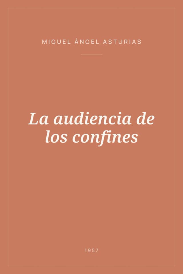Portada de La audiencia de los confines