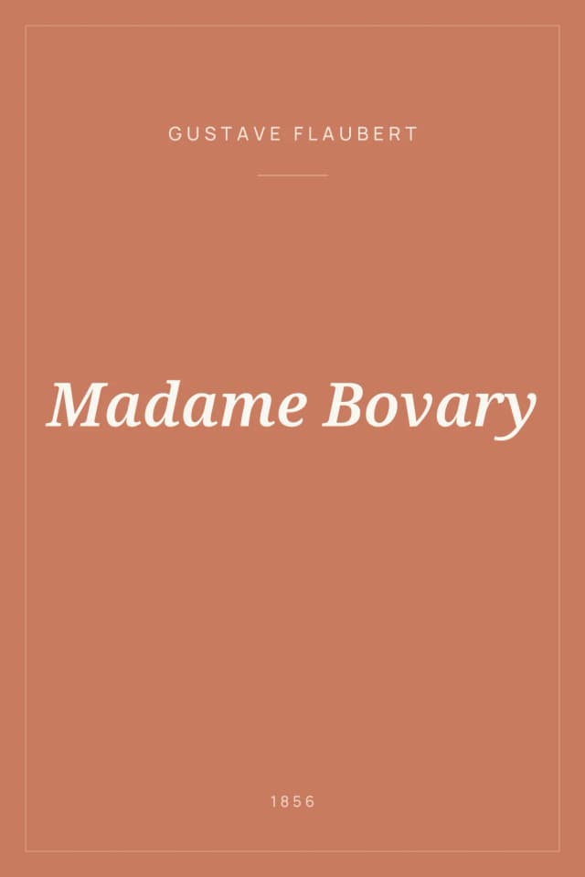 Portada de Madame Bovary