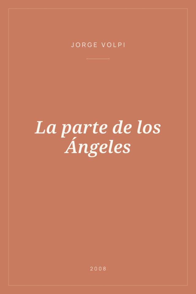 Portada de La parte de los Ángeles