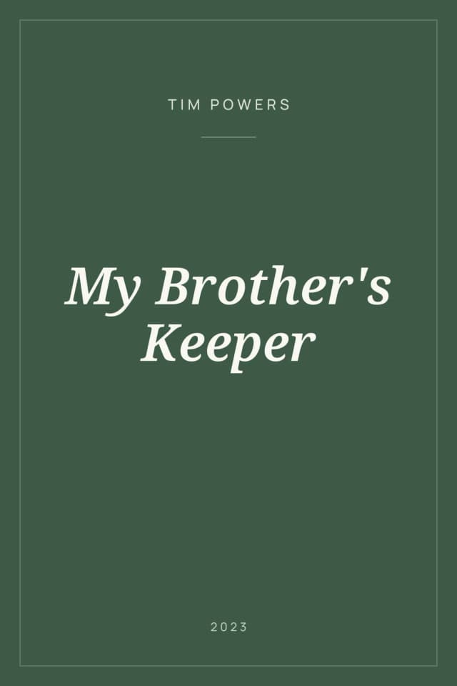 Portada de My Brother's Keeper