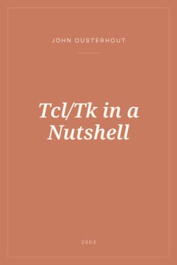 Portada de Tcl/Tk in a Nutshell