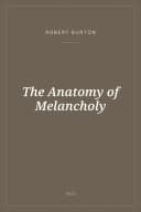 Portada de The Anatomy of Melancholy