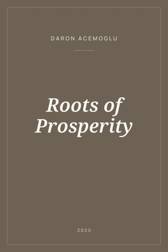 Portada de Roots of Prosperity