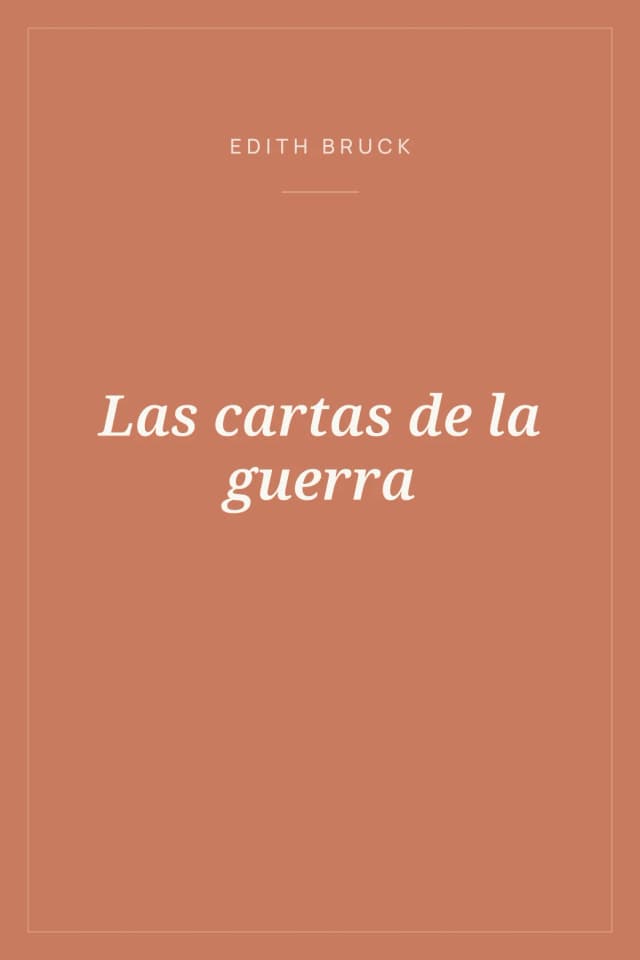 Portada de Las cartas de la guerra