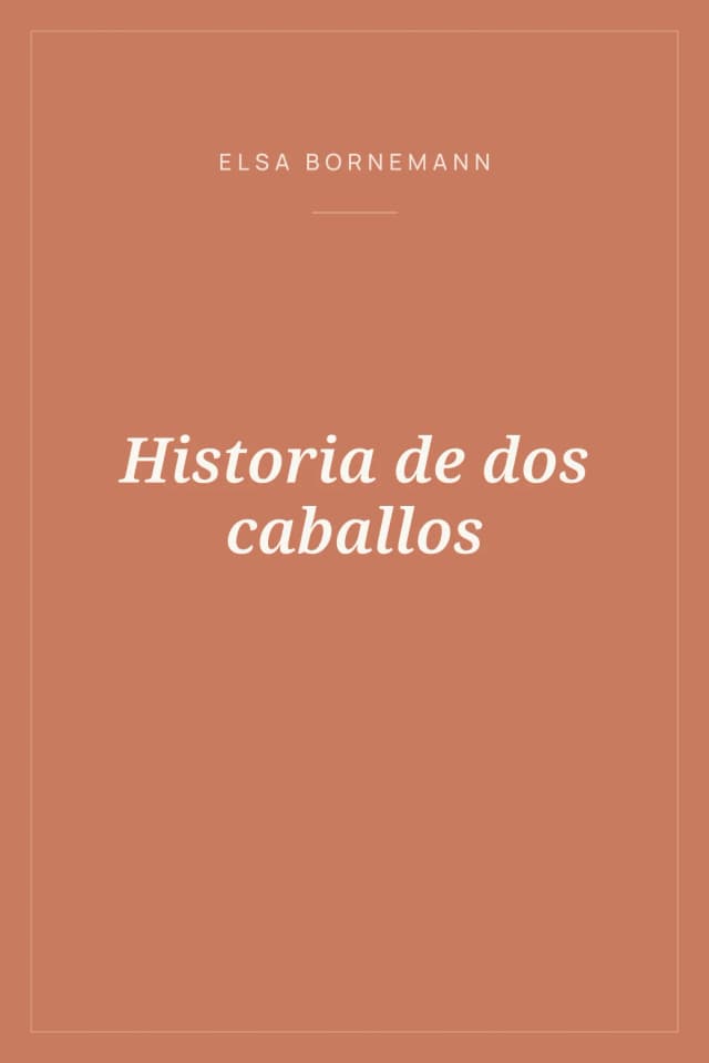 Portada de Historia de dos caballos