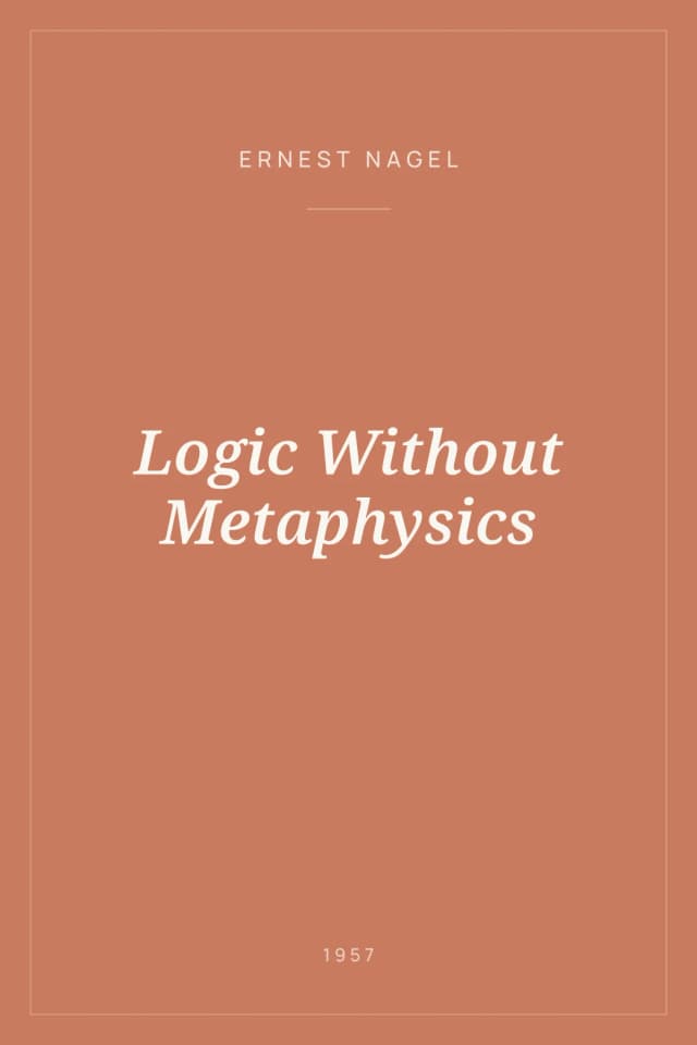 Portada de Logic Without Metaphysics