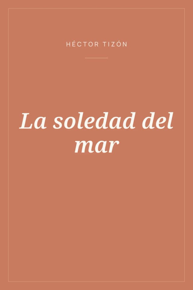 Portada de La soledad del mar