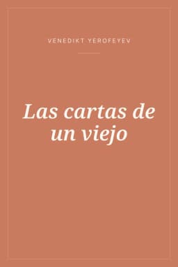 Portada de Las cartas de un viejo