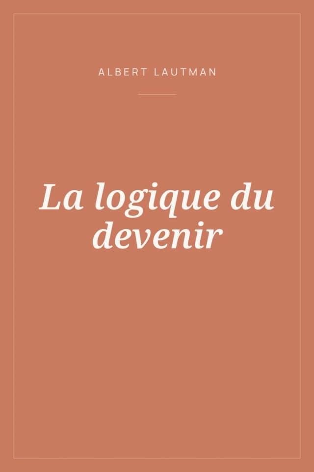 Portada de La logique du devenir