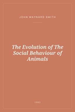 Portada de The Evolution of The Social Behaviour of Animals